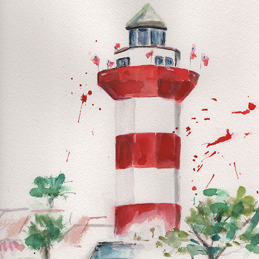 Lighthouse/Red White Stripe