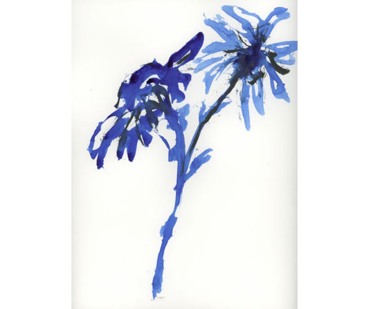 Ink Flower Blue